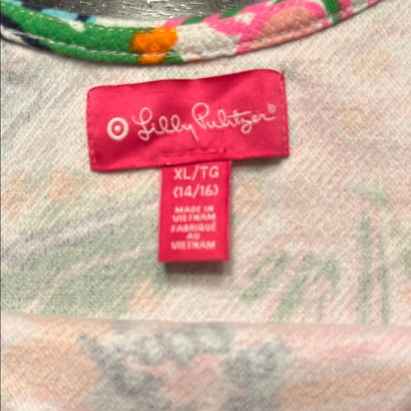 Lilly Pulitzer Girls Multicolor Floral Top, Girls Size XL (14/16) - Picture 2 of 9